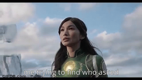 Superhero Woman Searching For Who Asked Her GIF