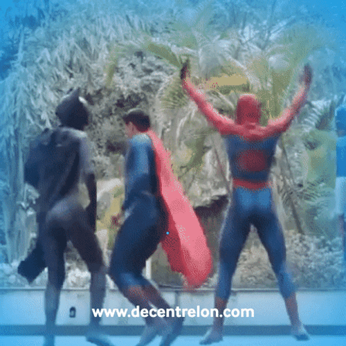 Superheroes Funny Twerk Dancing GIF