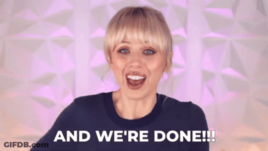 Superholly Happy All Done GIF