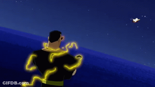 Superman And Captain Marvel Fighting GIF