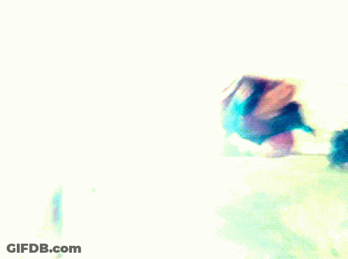 Superman And Flash Are Flying Over A Road In A Field . GIF