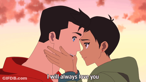 Superman And Lois Lane Saying I Will Always Love You GIF