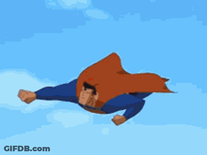 Superman Attacking A Person GIF