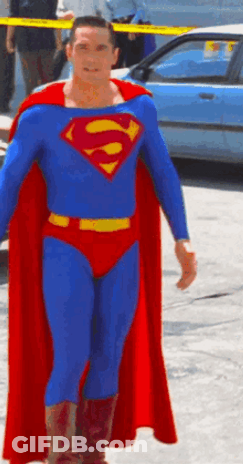 Superman Being Proud GIF