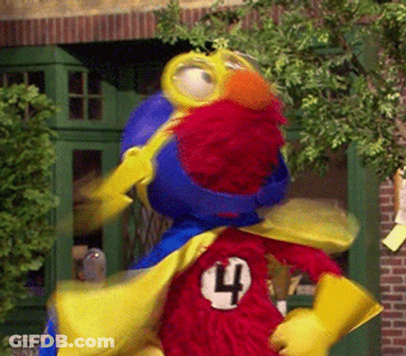 Superman Elmo Dancing GIF