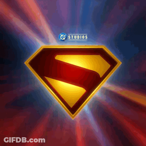 Superman Logo With Studios GIF