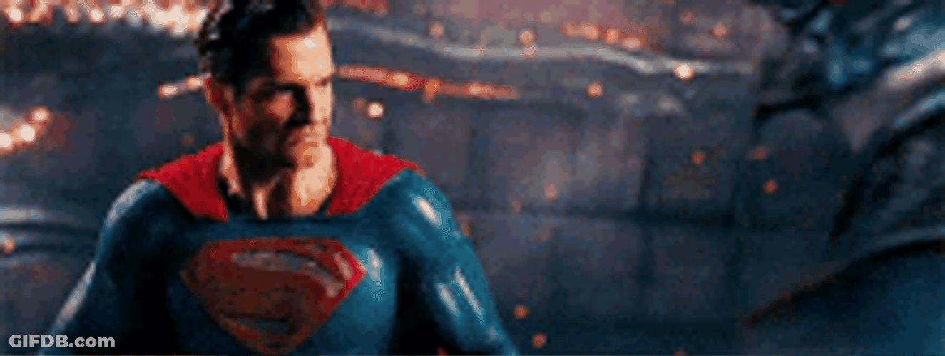 Superman Powerful Punch GIF