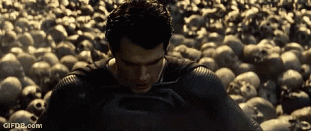 Superman Sinking On Quicksand GIF