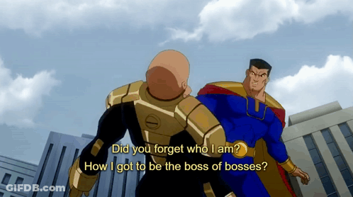 Superman Talking To Another Superhero GIF