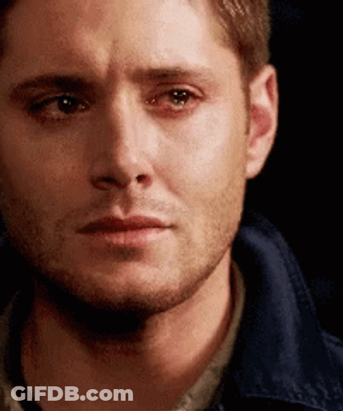Supernatural Jensenackles Man Crying GIF