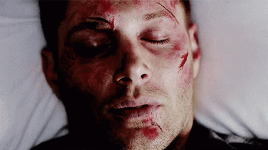 Supernatural Series Dean Winchester Demon Black Eye GIF