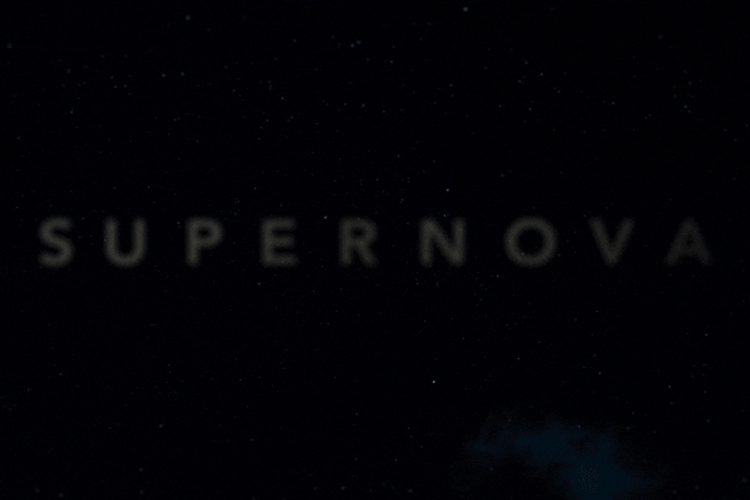 Supernova Minimalist Movie Title Trailer GIF