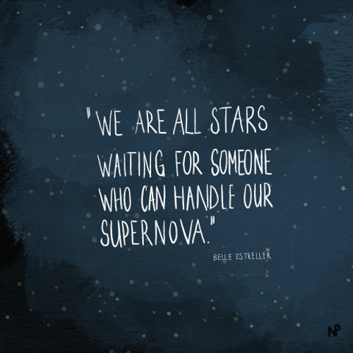 Supernova Shimmering Text Art GIF