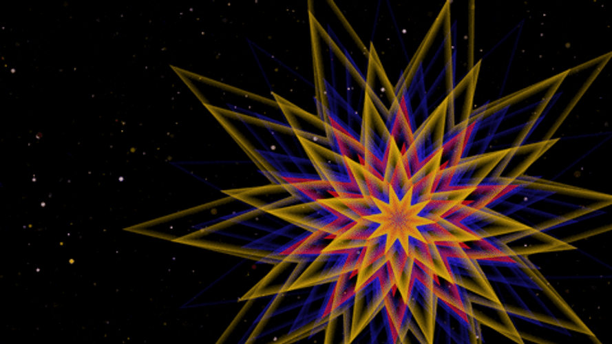 Supernova Trippy Star Mobile Art GIF