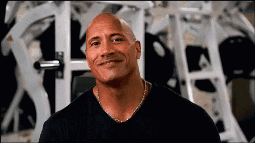 Superstar Dwayne Johnson Charming Big Smile GIF