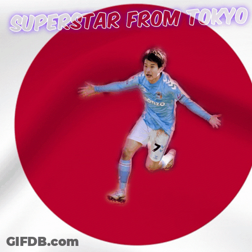 Superstar From Tokyo Poster With Soccer Player GIF