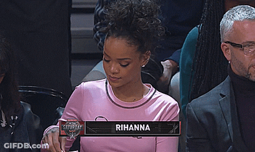 Superstar Rihanna Eating Popcorn Meme GIF