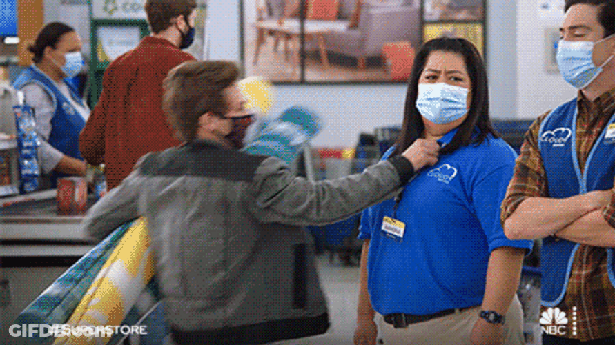 Superstore Black Friday Struggle GIF
