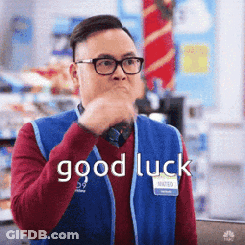Superstore Good Luck GIF
