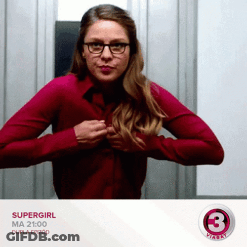 Superwoman Unleashing Her Costume GIF