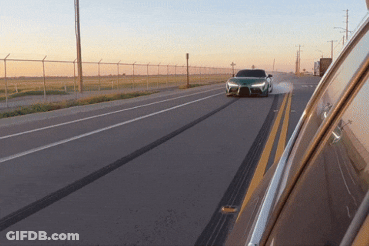 Supra Mk4 Drift Green Car GIF