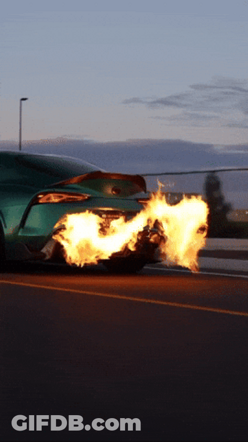 Supra Mk4 Fire Turbo GIF