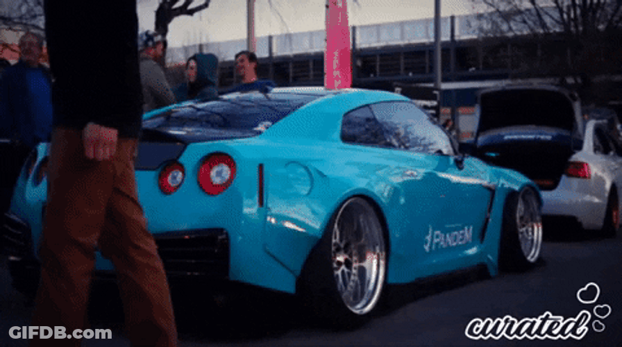 Supra Mk4 Nissan GTR Teal GIF