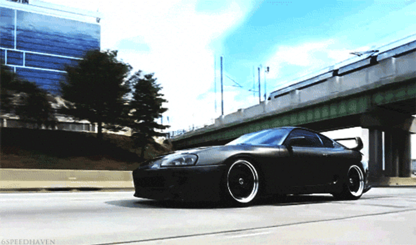Supra Mk4 Toyota Car Highway GIF