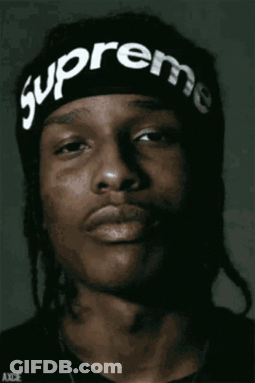 Supreme Asap Rocky Smile GIF
