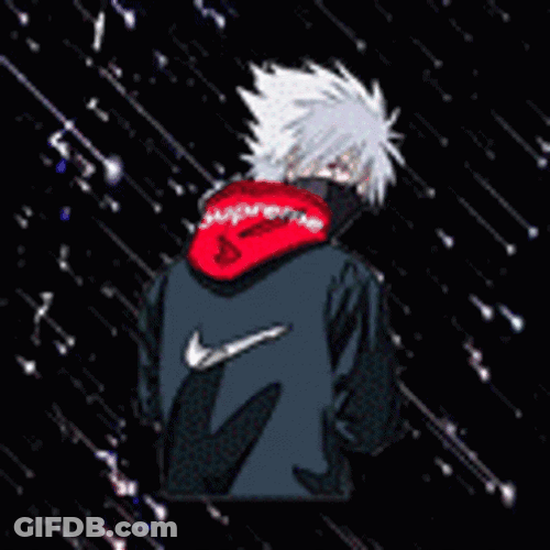 Supreme Kakashi Hatake Lightning Flashes GIF