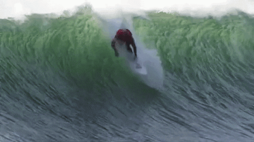 Surfer Man Surfing Big Wave GIF