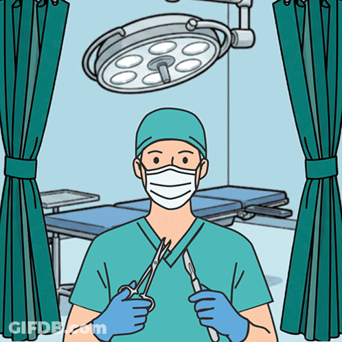 Surgeon Holding Scissors GIF