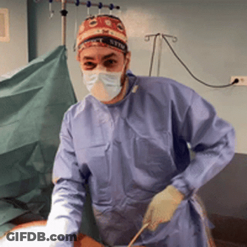 Surgeon In Hat Saying NYC GIF