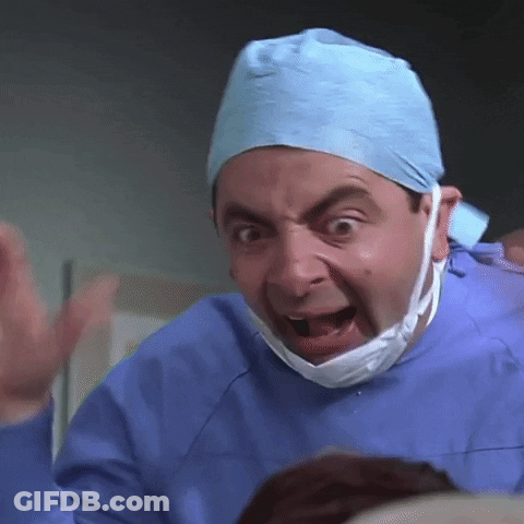 Surgeon With Mask Making Funny Face GIF