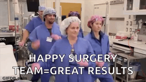 Surgeons Dancing Happy Surgery Team Great Results GIF