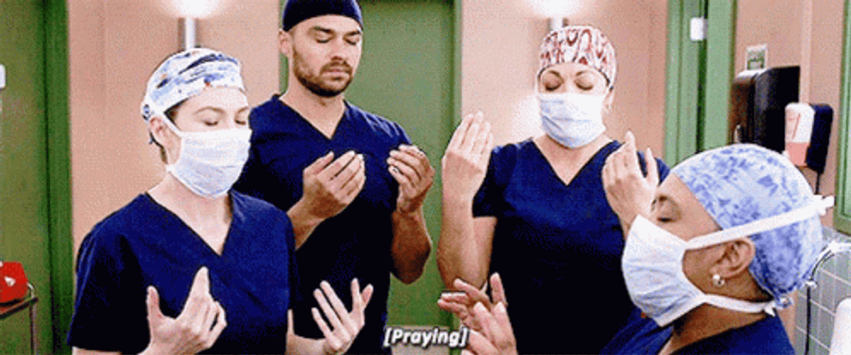 Surgery Doctors Praying GIF