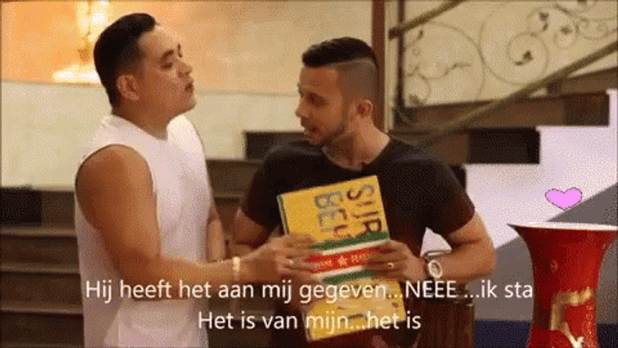 Suriname Two Men Book GIF