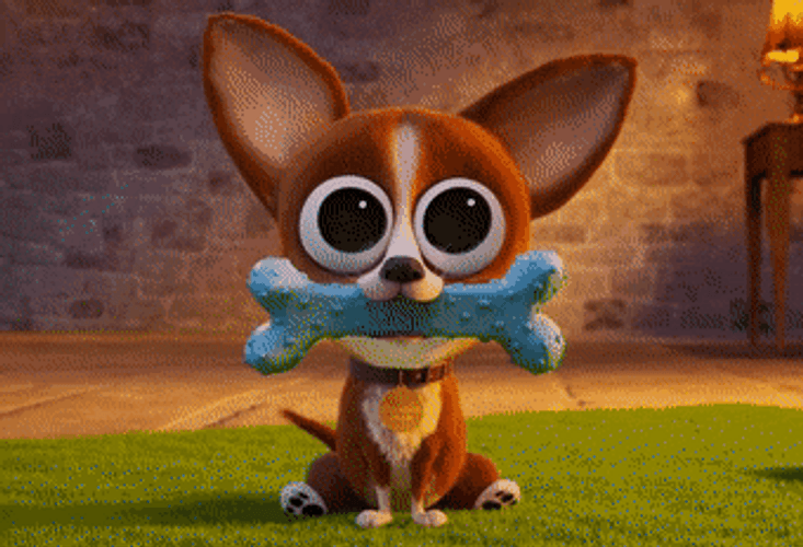 Surprise Bone Drop Hotel Transylvania Dog GIF