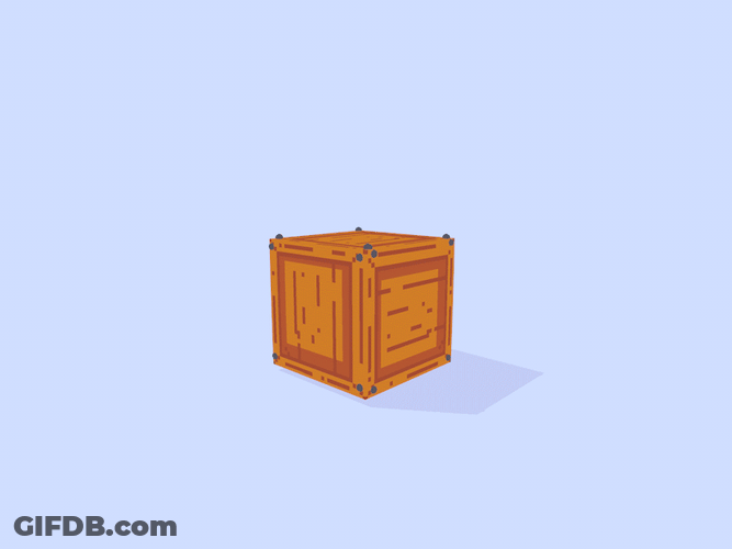 Surprise Box Balloons Animation GIF