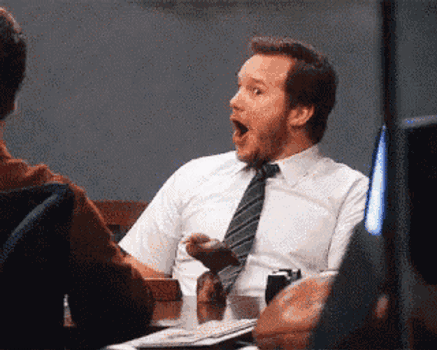 Surprise Chris Pratt GIF