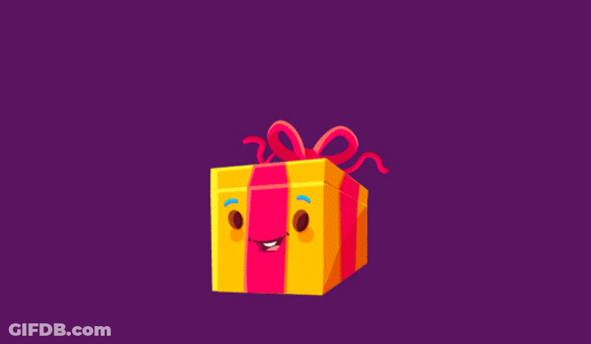 Surprise Dog Gift Happy Birthday GIF
