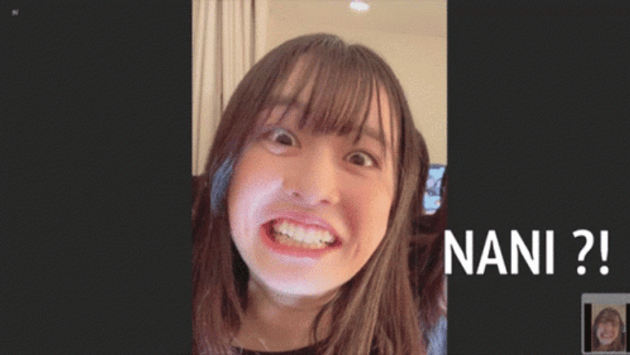 Surprise Girl Zoom In Nani GIF