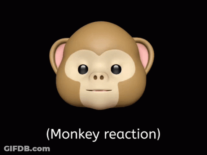 Surprise Monkey Reaction Meme GIF