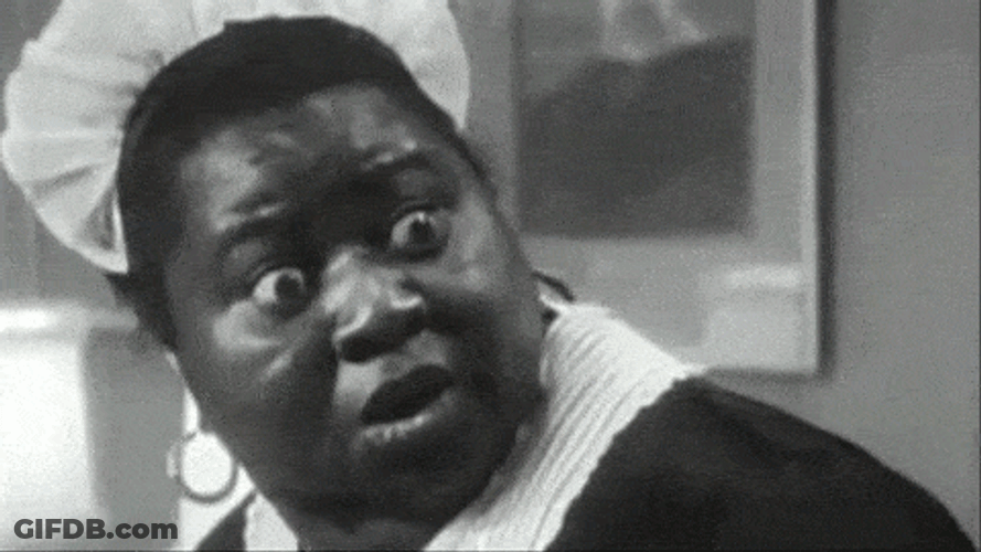 Surprise Shocked Reaction Maid Etta McDaniel GIF