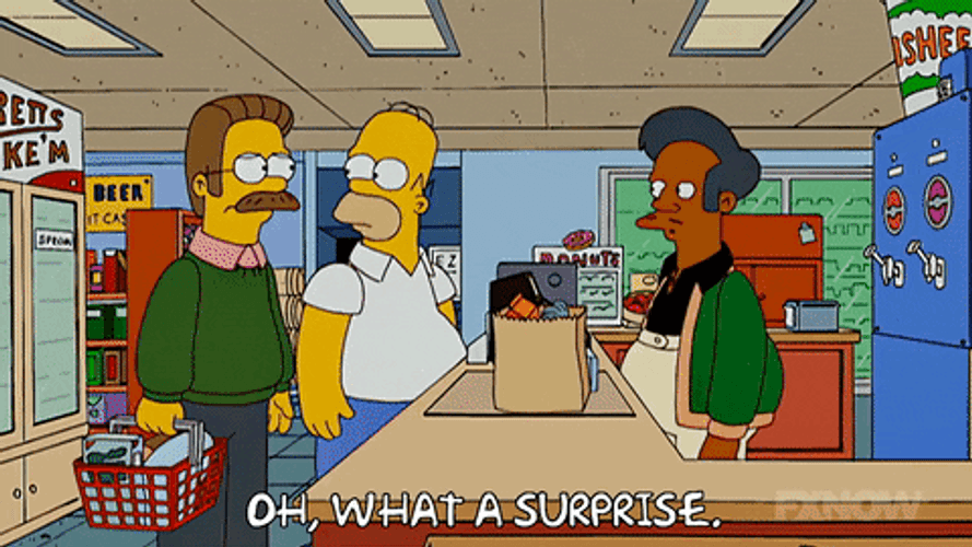 Surprise Surprise Apu Nahasapeemapetilon The Simpsons GIF
