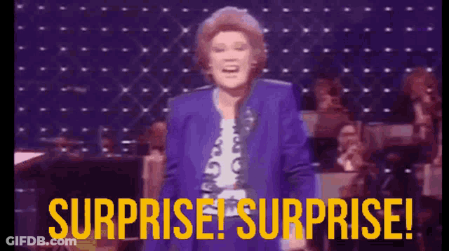 Surprise Surprise Cilla Black GIF