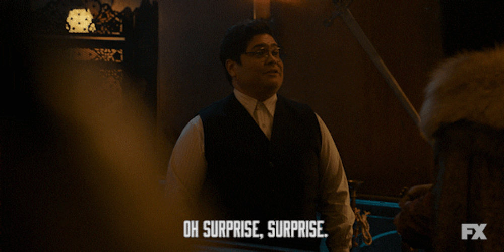 Surprise Surprise Harvey Guillén American Actor GIF