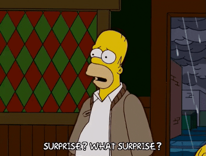 Surprise Surprise Homer Simpson The Simpsons GIF