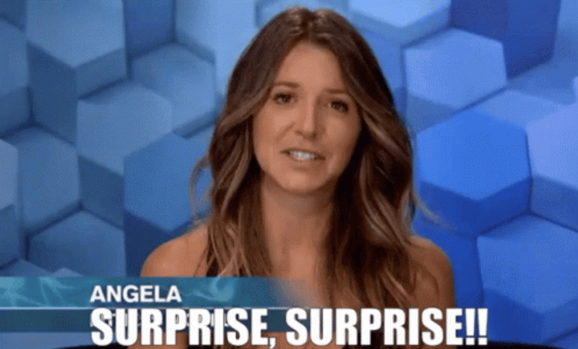 Surprise Surprise Pretty Angela Rummans GIF