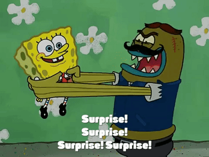 Surprise Surprise Tattletale Strangler SpongeBob GIF